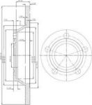 Delphi BG2987 Диск тормозной AUDI A4 1.6-1.9 95-01 передний не вент.D=280мм.