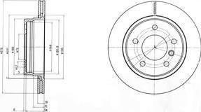 Delphi BG3041C тормозной диск на 3 купе (E46)