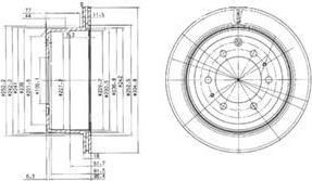 Delphi BG3188 тормозной диск на TOYOTA LAND CRUISER 80 (_J8_)