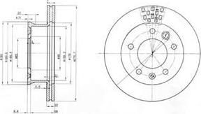 Delphi BG3236 тормозной диск на VW LT 28-46 II c бортовой платформой/ходовая часть (2DC, 2DF, 2