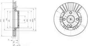 Delphi BG3509 тормозной диск на MAZDA 323 F VI (BJ)