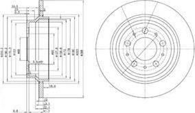 Delphi BG3515 тормозной диск на VOLVO XC70 CROSS COUNTRY
