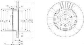 Delphi BG3527C тормозной диск на Z4 (E85)