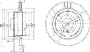 Delphi BG3530C тормозной диск на 3 (E46)