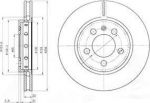 Delphi BG3611 тормозной диск на VW GOLF IV (1J1)