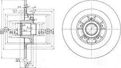 Delphi BG3686 тормозной диск на RENAULT ESPACE IV (JK0/1_)