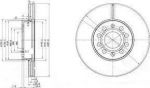 Delphi BG3833C тормозной диск на SKODA FABIA