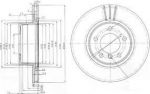Delphi BG3870 Диск тормозной E60/E61 520-525 03- передний D=310мм.