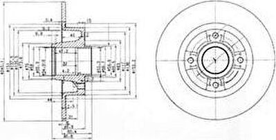 Delphi BG3888 тормозной диск на RENAULT TWINGO II (CN0_)