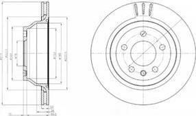 Delphi BG3894 тормозной диск на VW MULTIVAN V (7HM, 7HN, 7HF, 7EF, 7EM, 7EN)