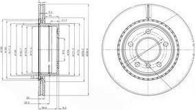 Delphi BG3901C тормозной диск на 3 (E90)