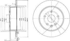 Delphi BG3907 тормозной диск на LEXUS SC (UZZ40_)