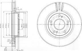 Delphi BG3977 Тормозной дискв упаковке