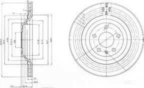 Delphi BG3991 тормозной диск на AUDI A6 Avant (4B5, C5)