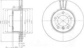 Delphi BG3998C тормозной диск на 3 (E90)