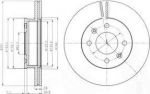 Delphi BG4009 тормозной диск на HYUNDAI GETZ (TB)