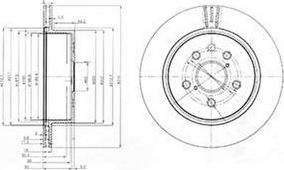 Delphi BG4024 Диск тормозной LEXUS GS300/GS450H 05-/IS250 06> задний