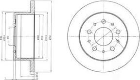 Delphi BG4061 тормозной диск на FIAT DUCATO фургон (250, 290)