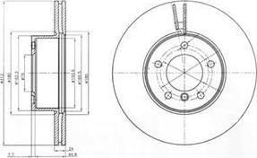 Delphi BG4172 тормозной диск на X1 (E84)