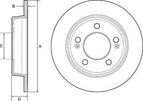 Delphi BG4559C тормозной диск на HYUNDAI i30 (GD)