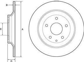 Delphi BG4567 тормозной диск на MAZDA CX-5 (KE, GH)