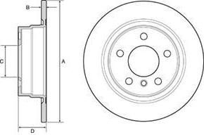 Delphi BG4649C тормозной диск на 1 (F20)