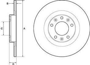 Delphi BG4662C тормозной диск на CITROEN C4 Picasso II