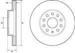Delphi BG4701C тормозной диск на VW GOLF SPORTSVAN (AM1)