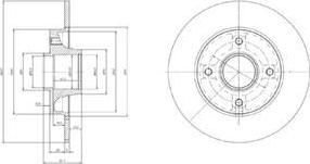 Delphi BG9021RS тормозной диск на PEUGEOT 307 (3A/C)