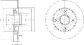 Delphi BG9021RSC тормозной диск на PEUGEOT 307 (3A/C)