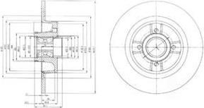 Delphi BG9029RS тормозной диск на RENAULT SCЙNIC I (JA0/1_)