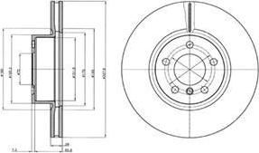 Delphi BG9108 тормозной диск на X3 (F25)