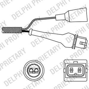 Delphi ES10240-12B1 лямбда-зонд на FIAT UNO (146A/E)