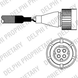 Delphi ES10254-12B1 лямбда-зонд на 5 (E34)