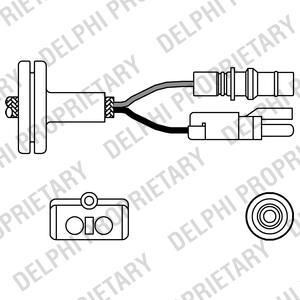 Delphi ES10258-12B1 лямбда-зонд на MERCEDES-BENZ 190 (W201)