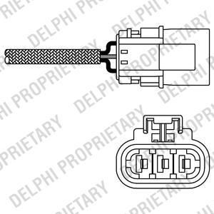 Delphi ES10456-12B1 лямбда-зонд на NISSAN ALMERA I (N15)