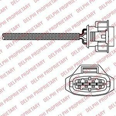 Delphi ES10792-12B1 лямбда-зонд на FIAT STILO (192)