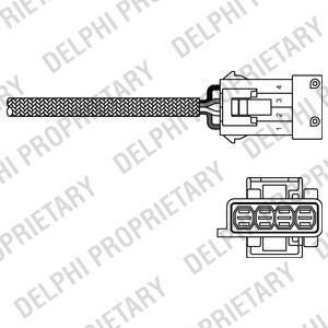 Delphi ES10818-12B1 лямбда-зонд на CITROEN C4 Picasso I (UD_)