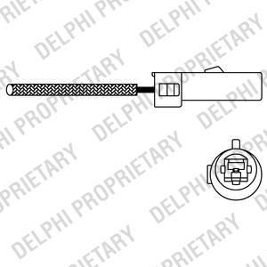 Delphi ES10849-12B1 лямбда-зонд на VOLVO 940 II универсал (945)