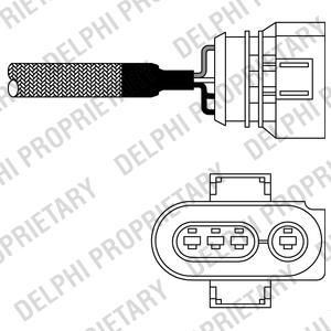 Delphi ES10967-12B1 лямбда-зонд на VW PASSAT Variant (3A5, 35I)