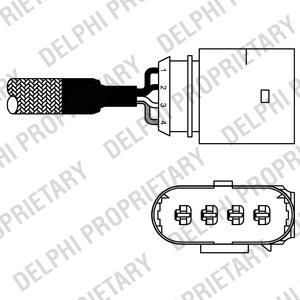 Delphi ES10981-12B1 лямбда-зонд на VW GOLF IV (1J1)