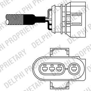 Delphi ES10987-12B1 лямбда-зонд на AUDI A6 Avant (4B5, C5)