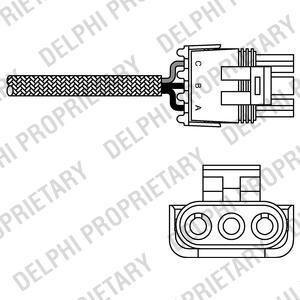 Delphi ES10990-12B1 лямбда-зонд на OPEL KADETT E кабрио (43B_)