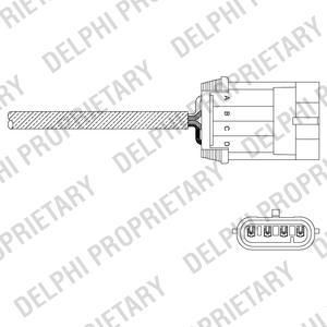 Delphi ES11052-12B1 лямбда-зонд на OPEL VECTRA B (36_)