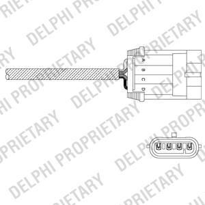 Delphi ES11055-12B1 лямбда-зонд на OPEL VECTRA B (36_)