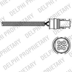 Delphi ES20274-12B1 лямбда-зонд на MERCEDES-BENZ CLK (C208)