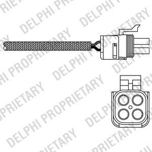 Delphi ES20290-12B1 лямбда-зонд на RENAULT LAGUNA I (B56_, 556_)