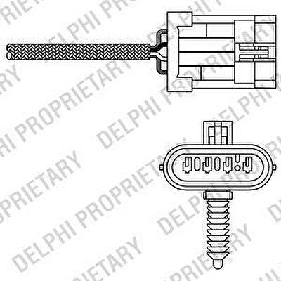 Delphi ES20299-12B1 лямбда-зонд на OPEL FRONTERA B (6B_)