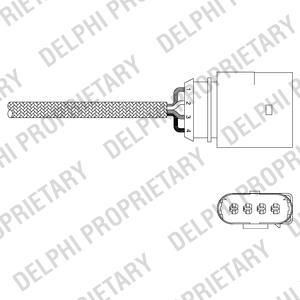 Delphi ES20343-12B1 лямбда-зонд на VW GOLF IV (1J1)