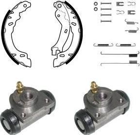 Delphi KP1091 комплект тормозных колодок на FIAT PANDA (169)